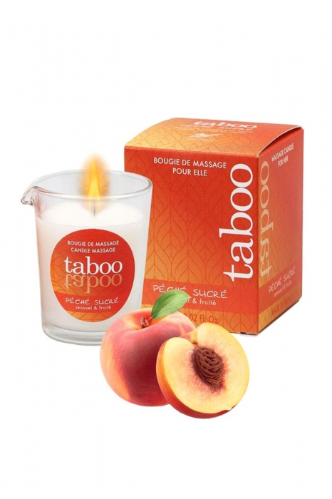 Массажное аромамасло с афродизиаками для женщин RUF Taboo Peche sucre - 60 гр. - RUF - купить с доставкой в Нефтекамске