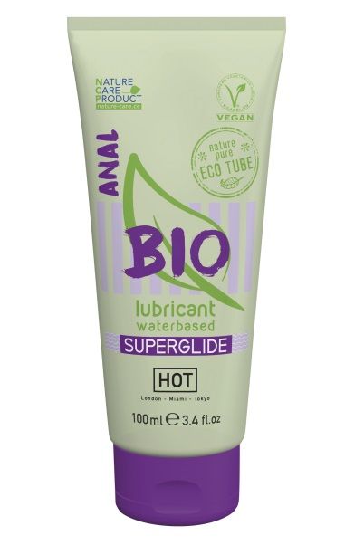 Интимный увлажняющий анальный гель BIO SuperGlide - 100 мл. - HOT - купить с доставкой в Нефтекамске