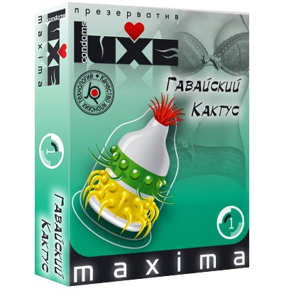 Презерватив LUXE Maxima  Гавайский Кактус  - 1 шт. - Luxe - купить с доставкой в Нефтекамске