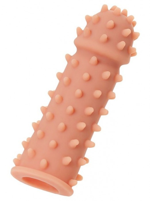 Телесная реалистичная насадка KOKOS Extreme Sleeve 03 с дополнительной стимуляцией - 12,7 см. - KOKOS - в Нефтекамске купить с доставкой