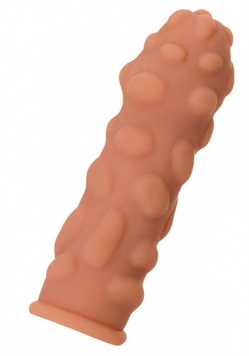 Телесная реалистичная насадка KOKOS Extreme Sleeve 11 с дополнительной стимуляцией - 12,7 см. - KOKOS - в Нефтекамске купить с доставкой