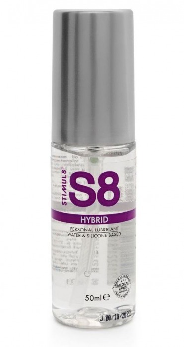 Cмазка на водно-силиконовой основе S8 Hybrid - 50 мл. - Stimul8 - купить с доставкой в Нефтекамске