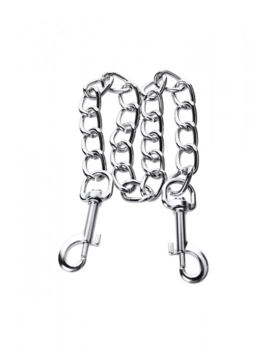 Серебристая соединительная цепочка с двумя карабинами - ToyFa - купить с доставкой в Нефтекамске