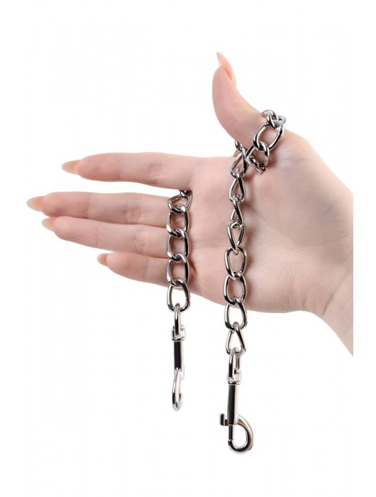 Серебристая соединительная цепочка с двумя карабинами - ToyFa - купить с доставкой в Нефтекамске