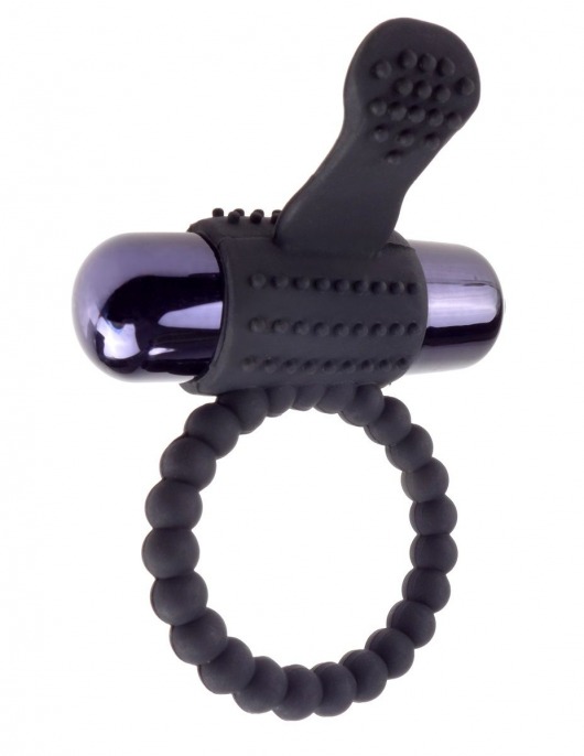 Черное эрекционное виброкольцо Vibrating Silicone Super Ring - Pipedream - в Нефтекамске купить с доставкой