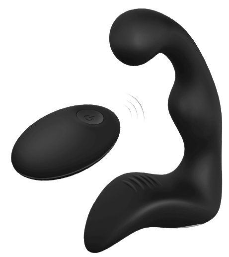 Черный вибромассажер простаты REMOTE BOOTY PLEASER - Dream Toys - в Нефтекамске купить с доставкой