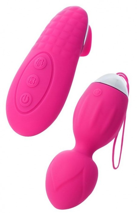 Розовые виброшарики TELLA с пультом-стимулятором - ToyFa в Нефтекамске Розовые виброшарики TELLA с пультом-стимулятором - ToyFa