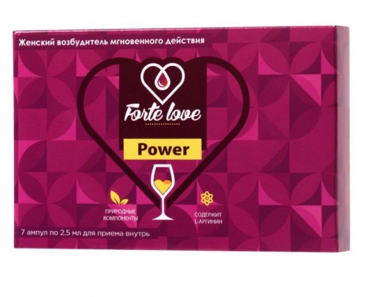 Женский возбудитель мгновенного действия Forte Love Power - 7 ампул (2,5 мл.) - Капиталпродукт - купить с доставкой в Нефтекамске