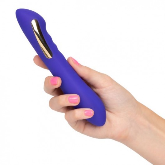 Фиолетовый вибратор с электростимуляцией Intimate E-Stimulator Petite Wand - 18,5 см. - California Exotic Novelties - купить с доставкой в Нефтекамске