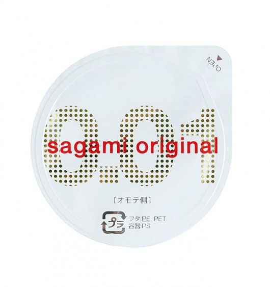 Супертонкий презерватив Sagami Original 0.01 - 1 шт. - Sagami - купить с доставкой в Нефтекамске