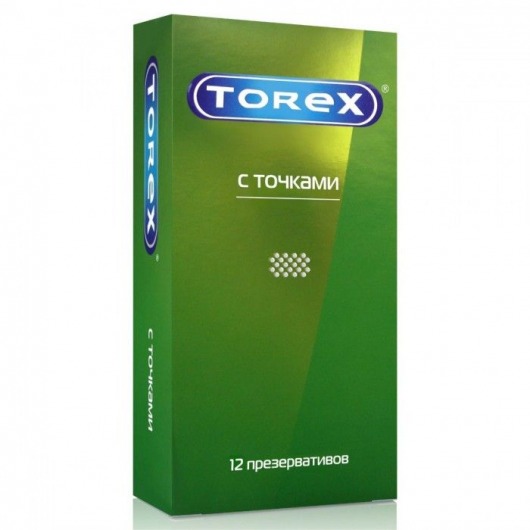 Текстурированные презервативы Torex  С точками  - 12 шт. - Torex - купить с доставкой в Нефтекамске