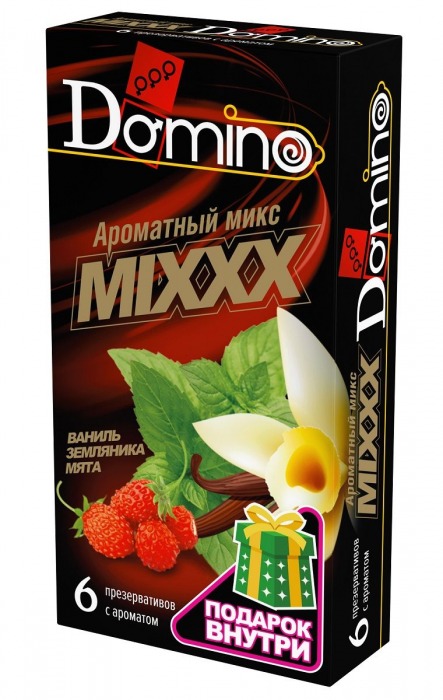 Ароматизированные презервативы DOMINO  Ароматный микс  - 6 шт. - Domino - купить с доставкой в Нефтекамске