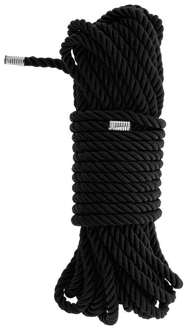 Черная веревка для бондажа BONDAGE ROPE - 10 м. - Dream Toys - купить с доставкой в Нефтекамске