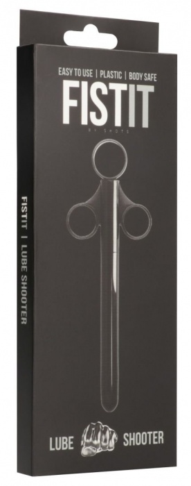 Черный шприц для введения лубриканта Lube Shooter - Shots Media BV - купить с доставкой в Нефтекамске