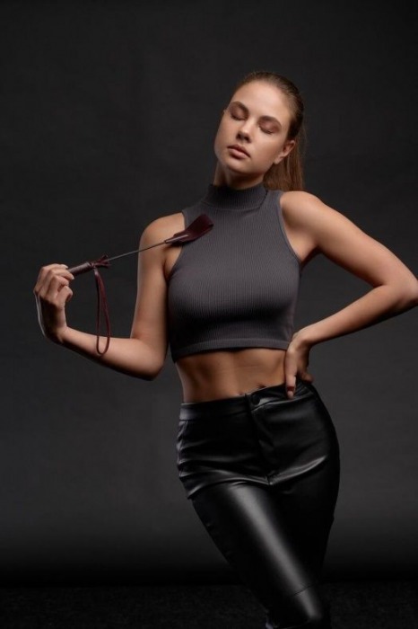 Бордовый стек Ladys Arsenal - 24 см. - БДСМ Арсенал - купить с доставкой в Нефтекамске