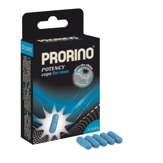 БАД для мужчин ero black line PRORINO Potency Caps for men - 5 капсул - Ero - купить с доставкой в Нефтекамске