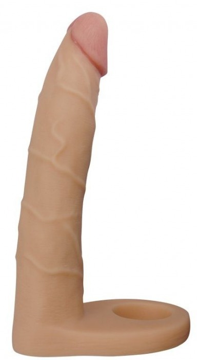 Телесная насадка-фаллоимитатор для двойного проникновения - 17 см. - Lovetoy - купить с доставкой в Нефтекамске