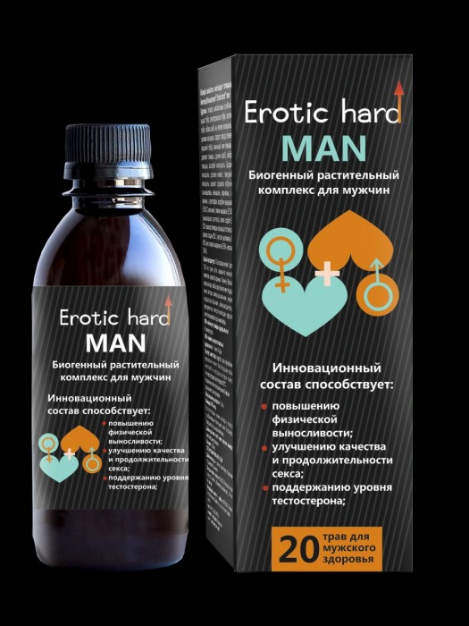 Мужской биогенный концентрат для усиления эрекции Erotic hard Man - 250 мл. - Erotic Hard - купить с доставкой в Нефтекамске