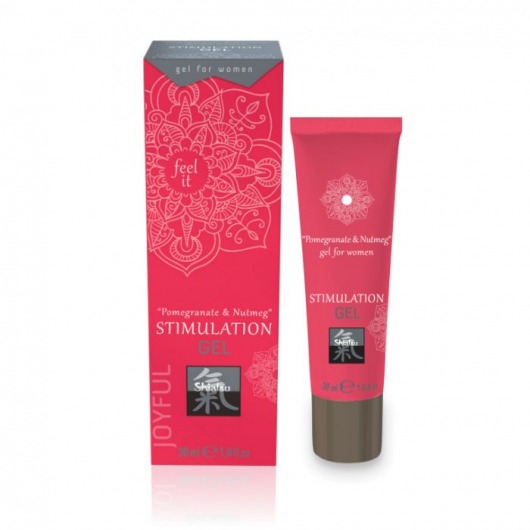 Возбуждающий интимный гель для двоих STIMULATION GEL Pomegranate   Nutmeg - 30 мл. - Shiatsu - купить с доставкой в Нефтекамске