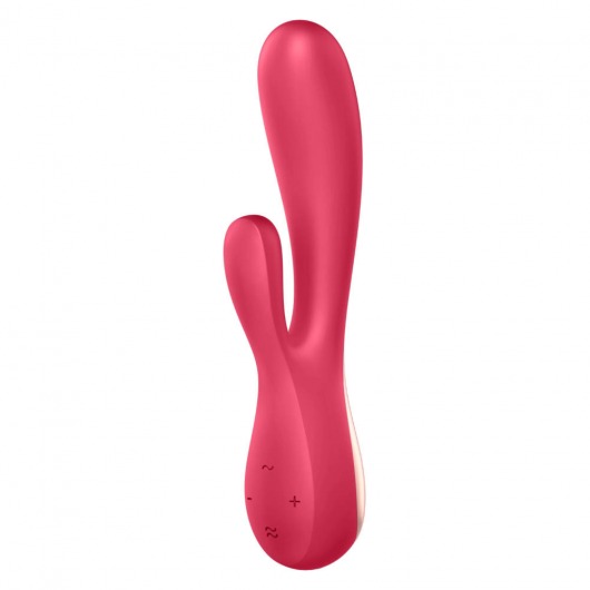 Красный вибратор-кролик Satisfyer Mono Flex с управлением через приложение - 20,4 см. - Satisfyer купить в Нефтекамске с доставкой в Orgasmix.ru Красный вибратор-кролик Satisfyer Mono Flex с управлением через приложение - 20,4 см. - Satisfyer