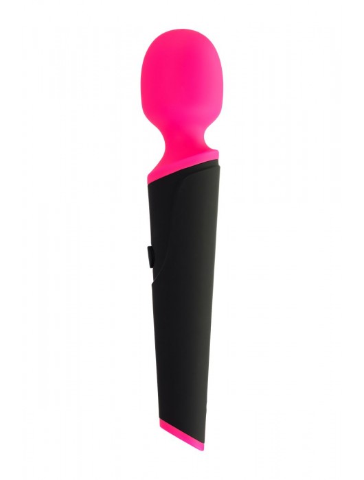 Черно-розовый вибростимулятор ASTER - 19,5 см. - ToyFa