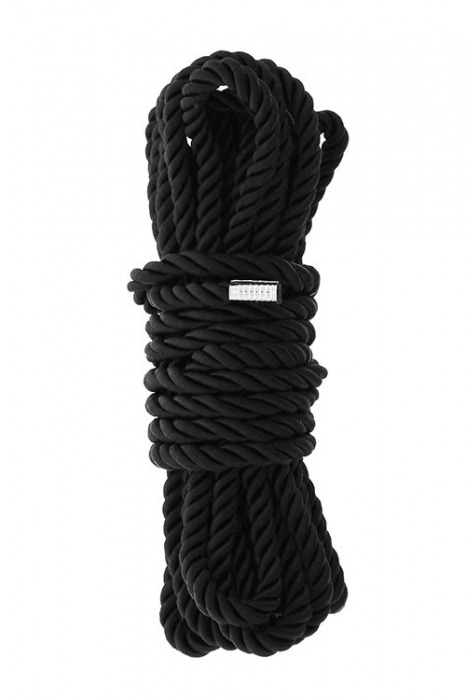 Черная веревка для шибари DELUXE BONDAGE ROPE - 5 м. - Dream Toys - купить с доставкой в Нефтекамске