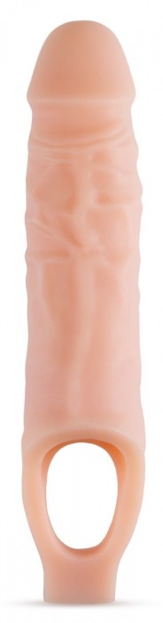 Телесный реалистичный фаллоудлинитель 9 Inch Silicone Cock Sheath Penis Extender - 22,86 см. - Blush Novelties - в Нефтекамске купить с доставкой