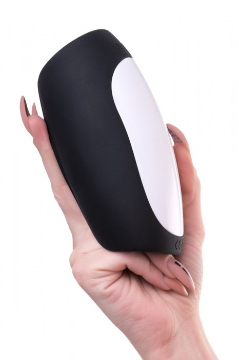 Черно-белый перезаряжаемый мастурбатор Erotist Hailstorm - Erotist Adult Toys - в Нефтекамске купить с доставкой