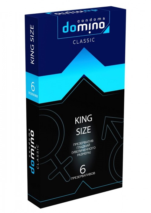 Презервативы увеличенного размера DOMINO Classic King size - 6 шт. - Domino - купить с доставкой в Нефтекамске