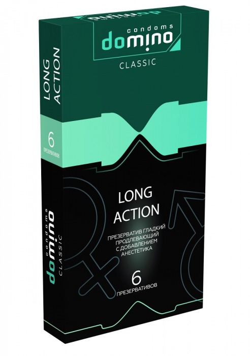 Презервативы с пролонгирующим эффектом DOMINO Classic Long action - 6 шт. - Domino - купить с доставкой в Нефтекамске