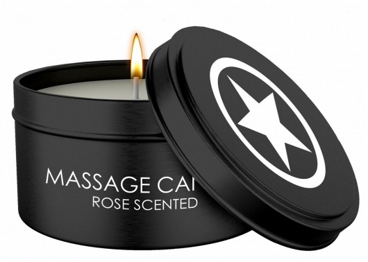 Массажная свеча с ароматом розы Massage Candle - Shots Media BV - купить с доставкой в Нефтекамске