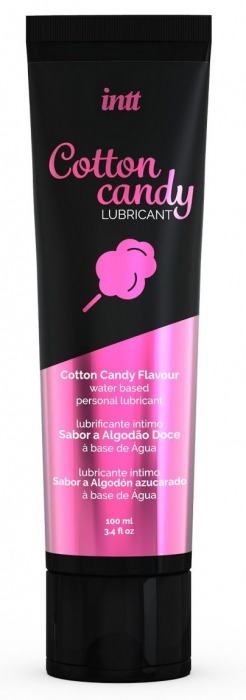 Интимный гель на водной основе Cotton Candy Lubricant - 100 мл. - INTT - купить с доставкой в Нефтекамске