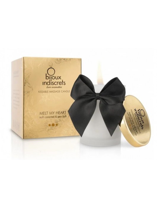 Массажная свеча Melt My Heart с ароматом карамели - 70 мл. - Bijoux Indiscrets - купить с доставкой в Нефтекамске