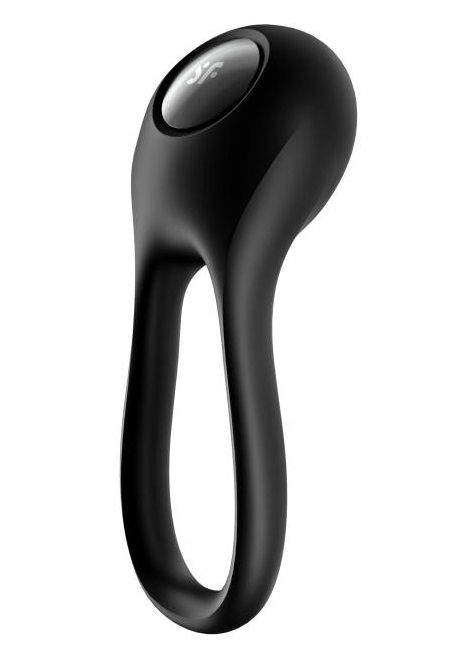 Черное эрекционное виброкольцо Majestic Duo - Satisfyer - в Нефтекамске купить с доставкой