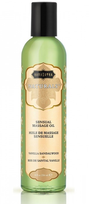 Массажное масло Naturals Vanilla Sandalwood с ароматом ванили и сандала - 236 мл. - Kama Sutra - купить с доставкой в Нефтекамске