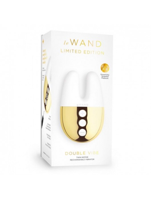 Белый вибратор с ушками Le Wand Double Vibe - Le Wand