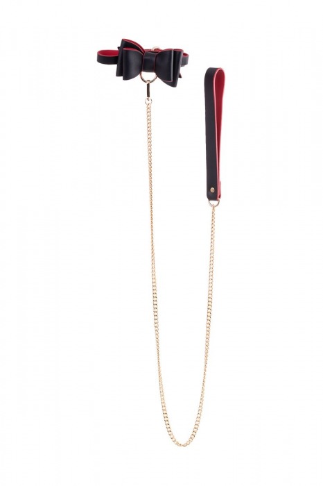 Черно-красный бондажный набор Bow-tie - ToyFa - купить с доставкой в Нефтекамске
