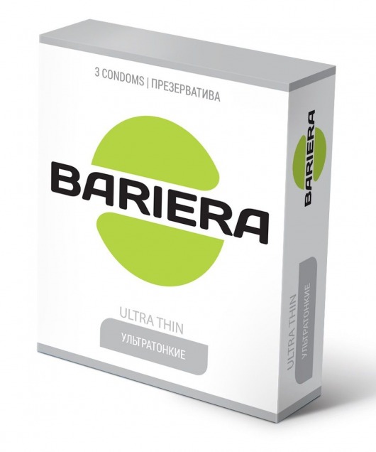 Ультратонкие презервативы Bariera Ultra Thin - 3 шт. - Bariera - купить с доставкой в Нефтекамске