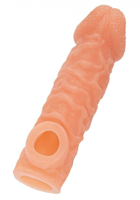 Телесная закрытая насадка с шершавой головкой Cock Sleeve Size S - 13,8 см. - KOKOS - в Нефтекамске купить с доставкой Телесная закрытая насадка с шершавой головкой Cock Sleeve Size S - 13,8 см. - KOKOS - в Нефтекамске купить с доставкой