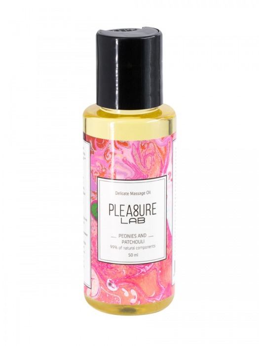 Массажное масло Pleasure Lab Delicate с ароматом пиона и пачули - 50 мл. - Pleasure Lab - купить с доставкой в Нефтекамске