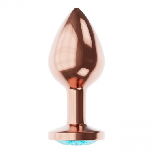 Пробка цвета розового золота с малиновым кристаллом Diamond Topaz Shine L - 8,3 см. - Lola Games - купить с доставкой в Нефтекамске