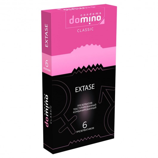 Презервативы с точками и рёбрышками DOMINO Classic Extase - 6 шт. - Domino - купить с доставкой в Нефтекамске