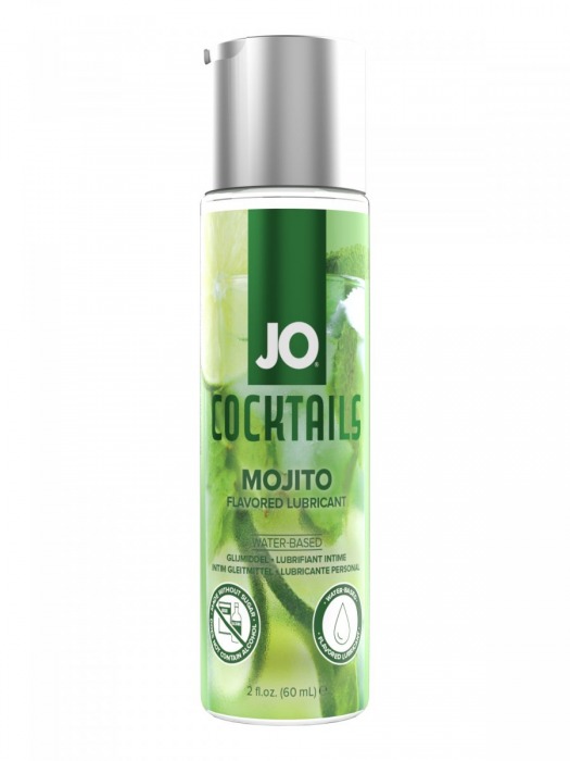 Вкусовой лубрикант на водной основе JO Cocktails Mojito - 60 мл. - System JO - купить с доставкой в Нефтекамске
