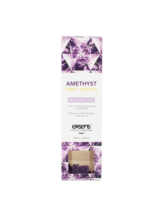 Органическое массажное масло AMETHYST SWEET ALMOND - 100 мл. - Exsens - купить с доставкой в Нефтекамске