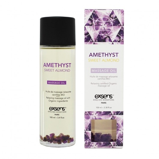 Органическое массажное масло AMETHYST SWEET ALMOND - 100 мл. - Exsens - купить с доставкой в Нефтекамске