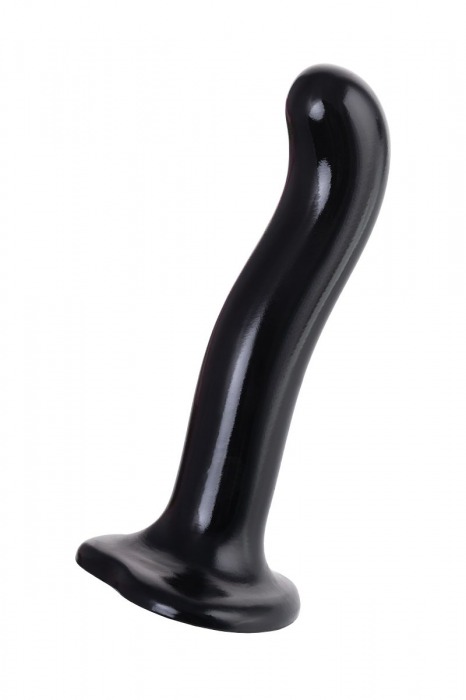 Черный стимулятор для пар P G-Spot Dildo Size L - 19 см. - Strap-on-me - в Нефтекамске купить с доставкой