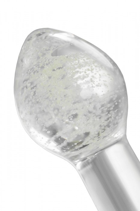 Прозрачная, светящаяся в темноте анальная втулка - 6,5 см. - Sexus