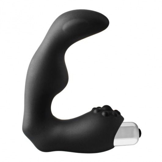 Черный вибромассажер простаты FantASStic Vibrating Prostate Massager - 11,3 см. - Dream Toys - в Нефтекамске купить с доставкой