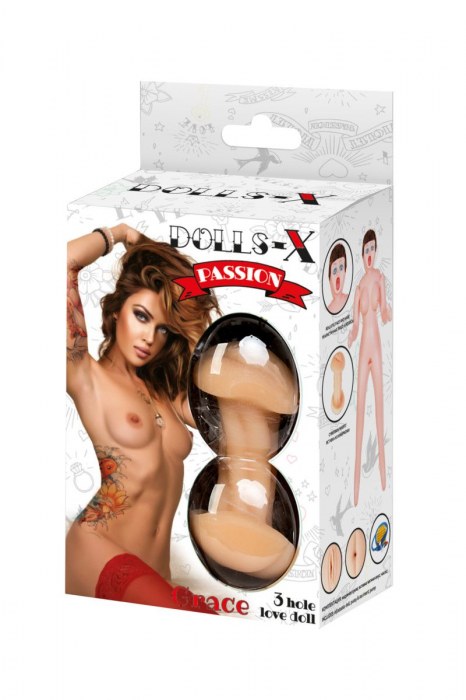 Надувная секс-кукла с тремя любовными отверстиями - ToyFa - в Нефтекамске купить с доставкой
