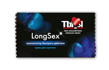 Пролонгирующий крем LongSex в одноразовой упаковке - 1,5 гр. - Биоритм - купить с доставкой в Нефтекамске